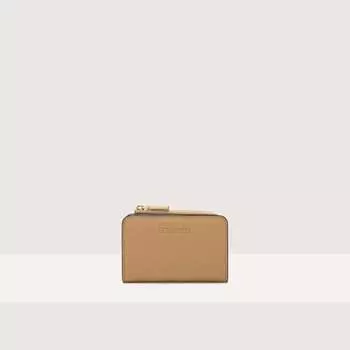 Визитница из зерненой кожи Coccinelle METALLIC TRICOLOR, желтый