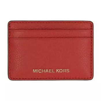 Визитница Michael Kors Pebbled Calfskin, красный
