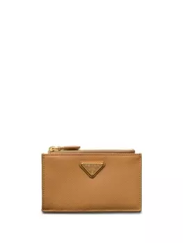 Визитница Prada Saffiano, коричневый