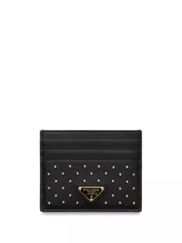 Визитница Prada Studded, черный
