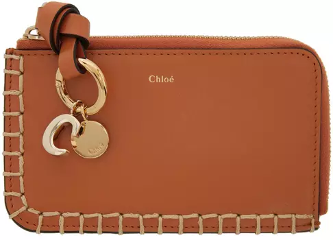 Визитница с оранжевым алфавитом Chloé