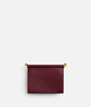 Визитница Solstice Bottega Veneta, красный