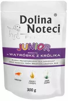 Влажный корм для собак Dolina Noteci Junior Mini Wtrbka i Krlik, 300 гр