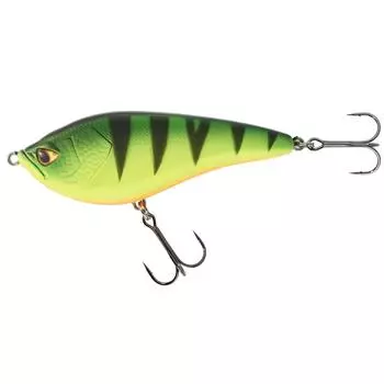 Воблер Jerkbait WXM JRK 100SP Fireperch CAPERLAN, черный/зеленый/неоново-желтый