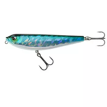 Воблер Stickbait WXM STK 130 F Firetiger CAPERLAN, неоновый темно-зеленый/неоновый кроваво-оранжевый/светло-серый