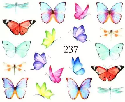 Водные наклейки для ногтей - №237, Raisin