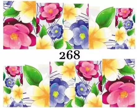 Водные наклейки для ногтей - №268, Raisin