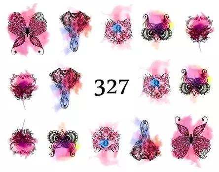 Водные наклейки для ногтей - №327, inna