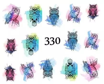 Водные наклейки для ногтей - №330, inna