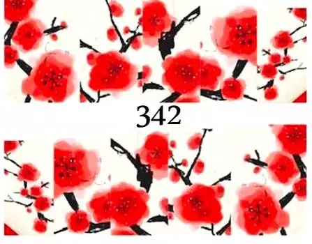 Водные наклейки для ногтей - №342, inna