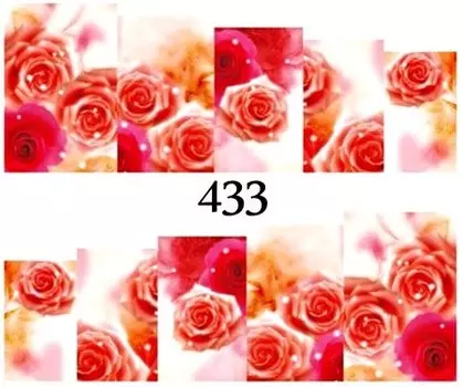 Водные наклейки для ногтей - №433, Raisin