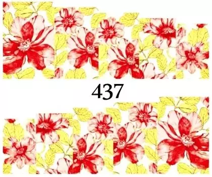 Водные наклейки для ногтей - №437, Raisin