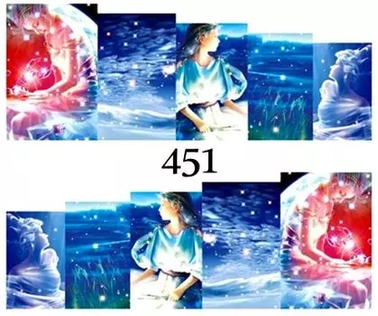 Водные наклейки для ногтей - №451, Raisin