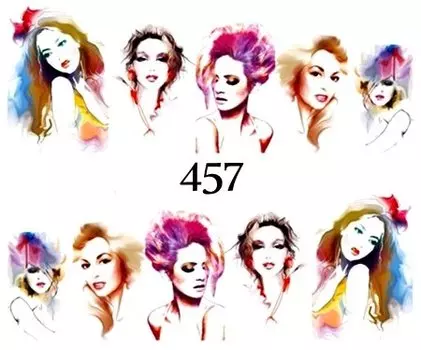 Водные наклейки для ногтей - №457, Raisin