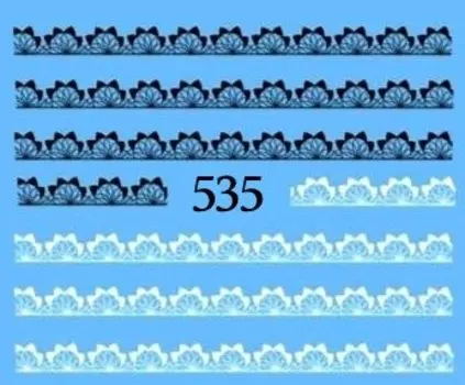 Водные наклейки для ногтей - №535, Raisin