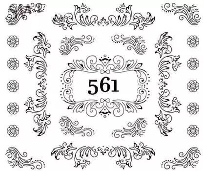 Водные наклейки для ногтей - №561, Raisin