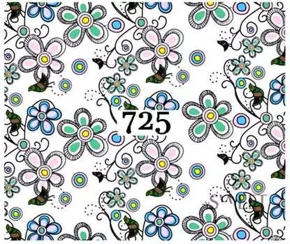 Водные наклейки для ногтей - №725, Raisin