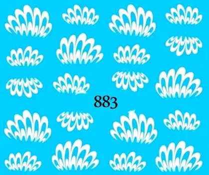 Водные наклейки для ногтей - №883, Raisin