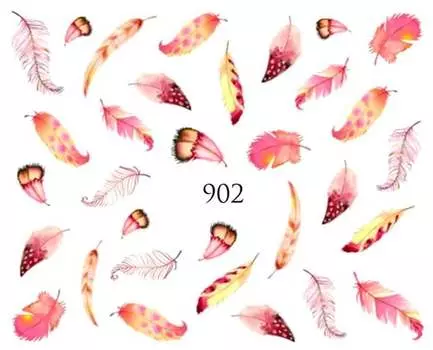 Водные наклейки для ногтей - №902, Raisin