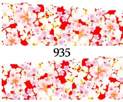 Водные наклейки для ногтей - №935, Raisin