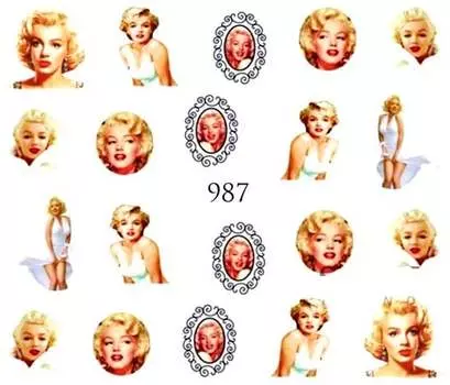 Водные наклейки для ногтей - №987, Raisin