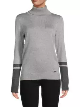 Водолазка Calvin Klein с цветными блоками, черный