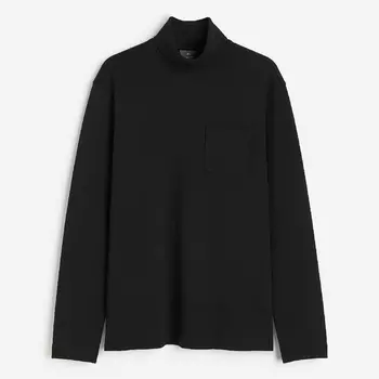 Водолазка H&M Regular Fit Turtleneck, черный