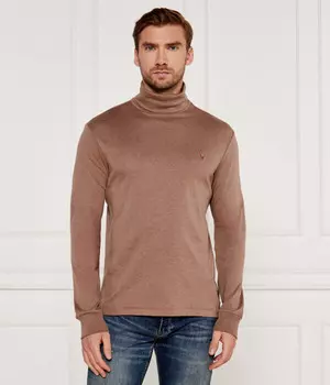 Водолазка мужская Polo Ralph Lauren хлопковая, коричневый