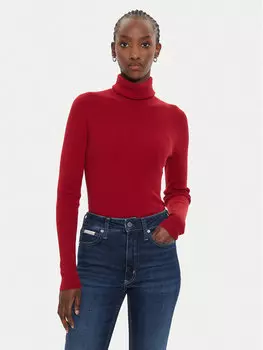 Водолазка стандартного кроя Calvin Klein, красный