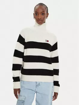 Водолазка стандартного кроя Tommy Jeans, черный