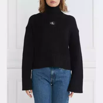 Водолазка свободного кроя Calvin Klein, черный