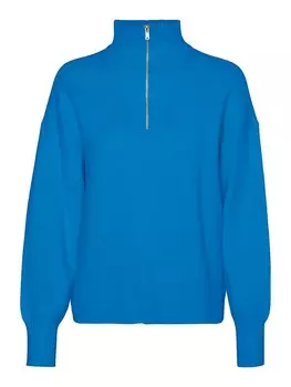 Водолазка VERO MODA Sweater VMGOLDNEEDLE, лазурный