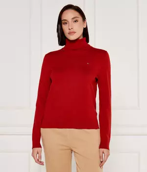 Водолазка женская Tommy Hilfiger базовая, красный