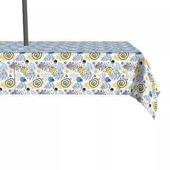 Водоотталкивающий материал, для улицы, 100 % полиэстер, 60x120 дюймов, Winter Swirls and Twirls.