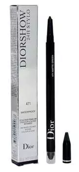 Водостойкая подводка для глаз 471 Matte Green, 0,2 г Dior, Diorshow 24H Stylo