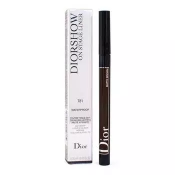 Водостойкая подводка для глаз 781 Matte Brown, 0,55 мл Dior, Diorshow On Stage Liner