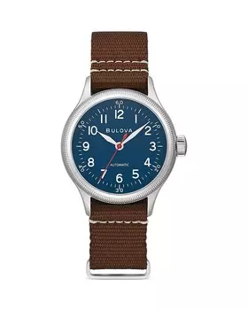 Военные часы Bulova A-11, 37 мм, синий
