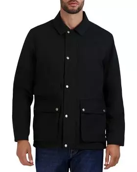 Вощеная дождевик Cole Haan, цвет Black