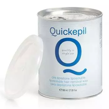 Воск для депиляции Quickepil, банка с азуленом, 800 мл