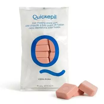 Воск для депиляции Quickepil Rose Hard Stripless для депиляции, 1 кг, розовый