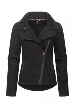 Вязаная флисовая куртка saskie меланж Ragwear, черный