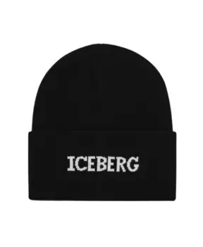 Вязаная шапка бини Iceberg, черный