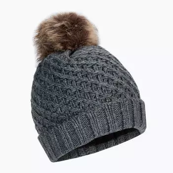 Вязаная шапка Roxy Blizzard серая