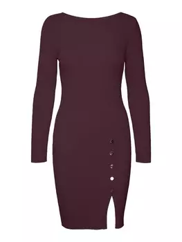 Вязанное платье Vero Moda ABA, малиновый