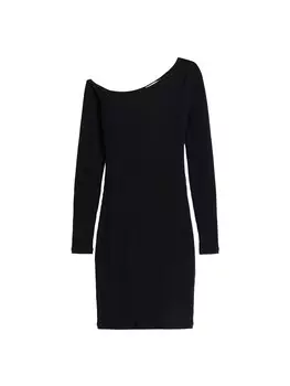 Вязаное платье Bershka, черный