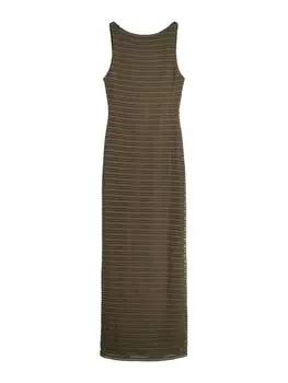 Вязаное платье Bershka, хаки
