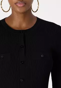 Вязаное платье DRESS DKNY, черный