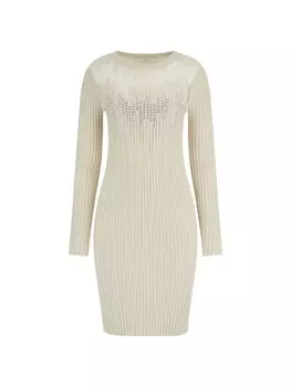 Вязаное платье Guess, экрю
