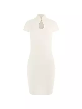 Вязаное платье GUESS, белый