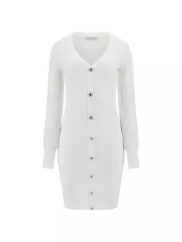 Вязаное платье GUESS, белый